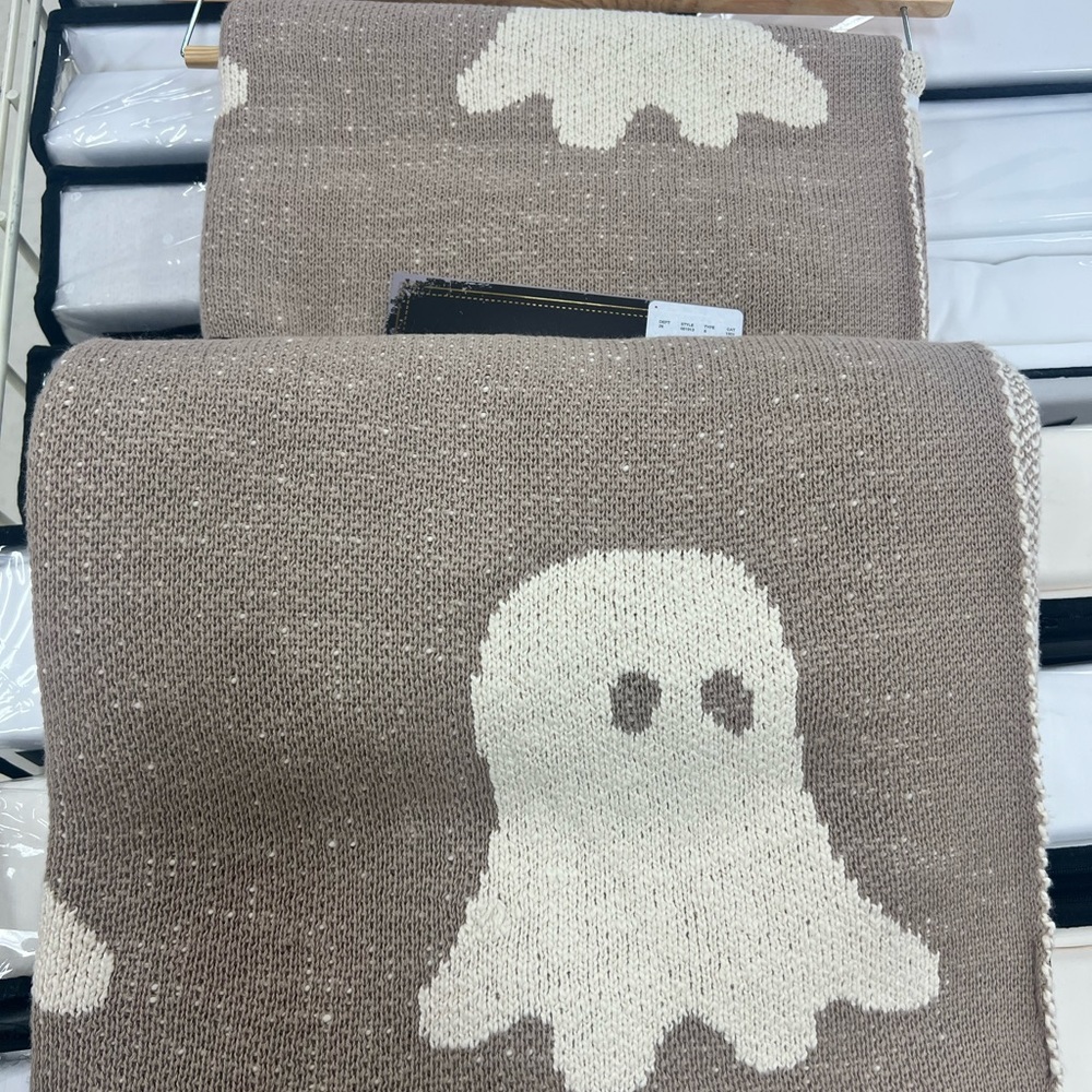 Spooky Night Ghost Blanket Throw. Viral TikTok. Hard to find.